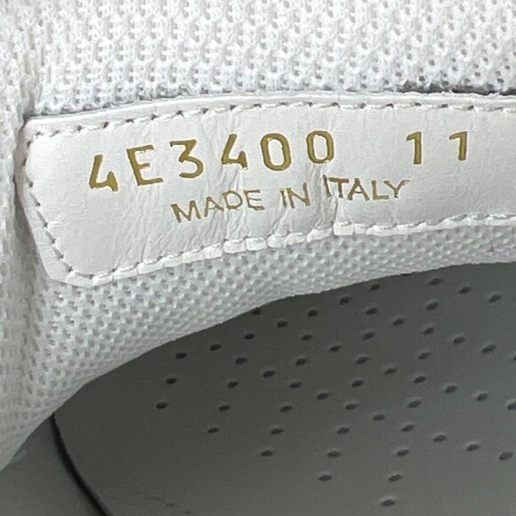 Prada Americas Cup Men Sneakers Vernice Bike Low Top Loden Argento Size UK11 - Picture 11 of 15